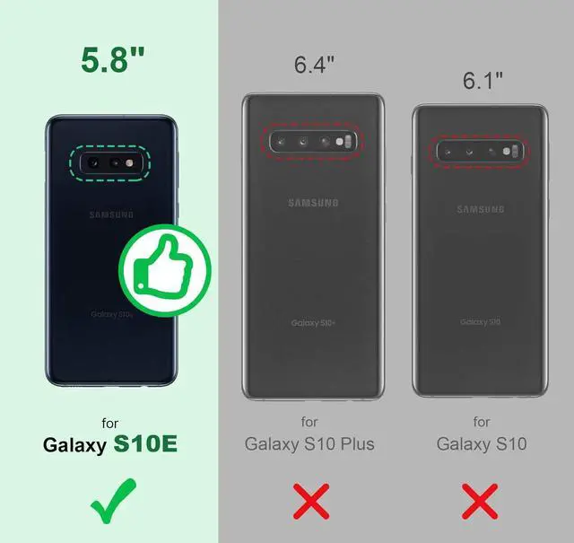 Alt view image 2 of 5 - Silverback for Samsung Galaxy S10E Case, Moving Liquid Holographic Glitter Case with Ring Stand, Girls Women Bling Diamond Slim Protective Case for Galaxy S10E -Purple