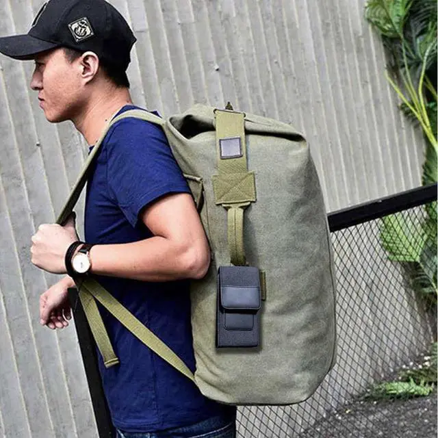 Alt view image 7 of 7 - One Case Two Phones, Dual Phone Holster Pouch with Belt Clip, Hook and Loop Closure for iPhone 16 15 14 13 12 Pro Max, Moto G15,Edge 50,Galaxy Note 20 Ultra, S25 Ultra S24+A56-Black