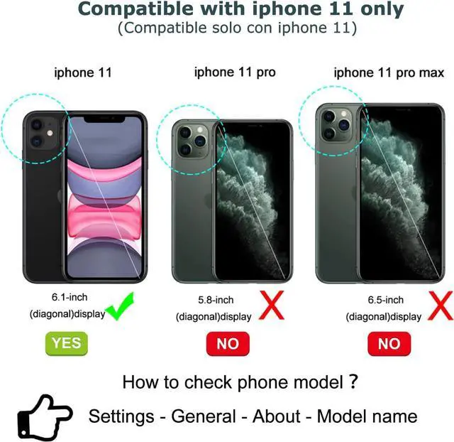 Alt view image 2 of 7 - TwoHead for iPhone 11 Wallet Case with Card Holder & Detachable Magnetic Phone Case, PU Leather Case Wallet for Women/Men with Wrist Strap (Blue)