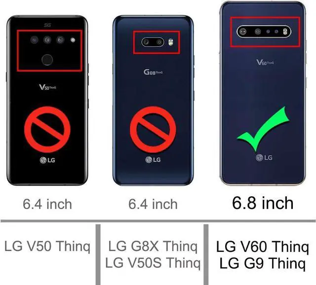 Alt view image 2 of 7 - Osophter for LG V60 ThinQ Case,LG V60 Case Shock-Absorption Flexible TPU Rubber Full-Body Protective Phone Cover for LG V60 ThinQ(Black)