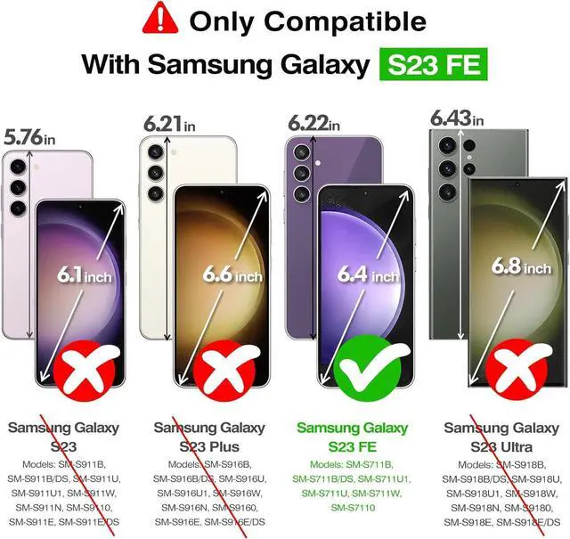 Alt view image 2 of 6 - Rayboen for Samsung Galaxy S23 FE Case Clear, [Non-Yellowing] Shockproof Protective Slim Fit Phone Cover for Galaxy S23FE with Bumper Anti-Slip Silicone Frame & Hard PC Back, Clear Blue