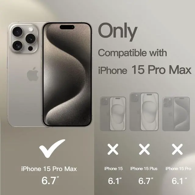 Alt view image 2 of 6 - JETech Silicone Case for iPhone 15 Pro Max 6.7-Inch, Silky-Soft Touch Full-Body Protective Phone Case, Shockproof Cover (Clay)