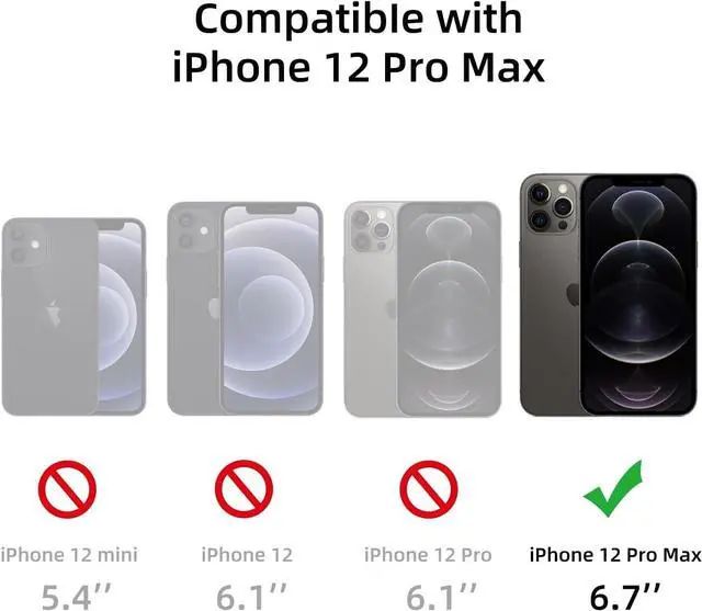 Alt view image 2 of 7 - Strong Magnetic Case for iPhone 12 Pro Max [Compatible with MagSafe] Protective Shockproof Cover Phone Case for iPhone 12 Pro Max 6.7" Matte Green