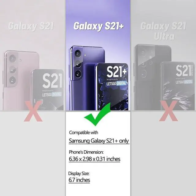Alt view image 2 of 7 - KIOMY Clear Case for Samsung Galaxy S21+ Plus 5G Airbag Corners Shockproof Bumper Protective Phone Cover, Hybrid Design Hard PC Back with Flexible TPU Frame, Cute Lace Floral Flower Design