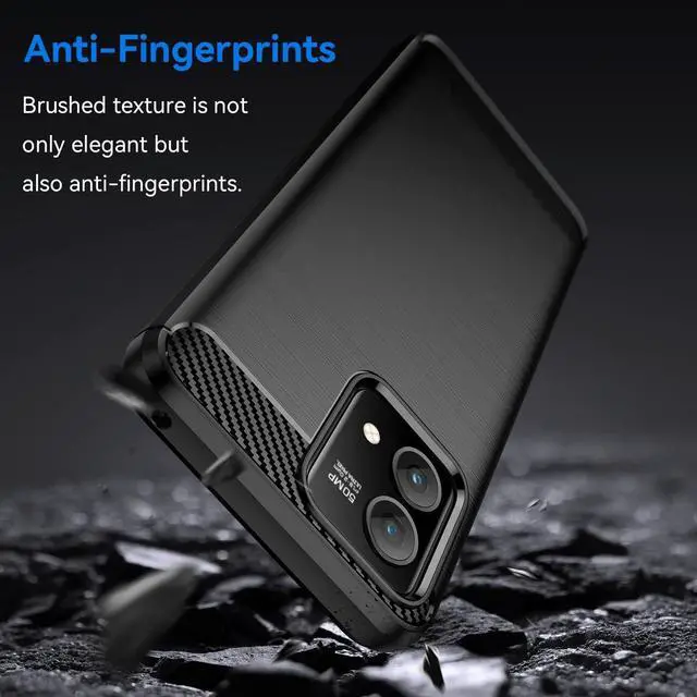 Alt view image 4 of 7 - for Motorola Moto G Stylus 5G 2023 case, with HD Screen Protector, Fashion Shock-Absorption Flexible TPU Bumper Soft Rubber Protective Phone Case Cove for Motorola Moto G Stylus 5G 2023, Black