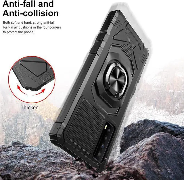 Alt view image 5 of 6 - Ailiber Case for TCL Stylus 5G, TCL Stylus 2022(T779W) Case with Ring Kickstand, for Magnetic Car Mount Military Grade, Heavy Duty Shockproof Protective Phone Cover for TCL Stylus 5G 6.81"-Black