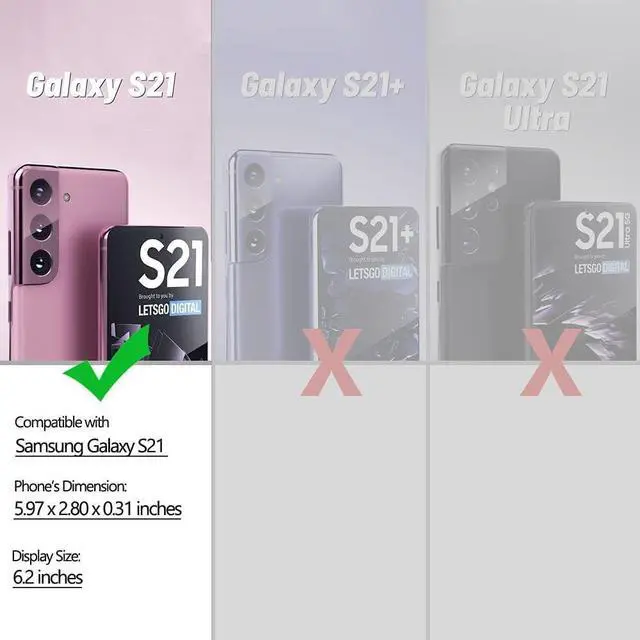 Alt view image 3 of 6 - KIOMY Clear Case for Samsung Galaxy S21 5G Airbag Corners Shockproof Bumper Protective Phone Cover, Hybrid Design Hard PC Back with Flexible TPU Frame, Cute Lace Floral Flower Design