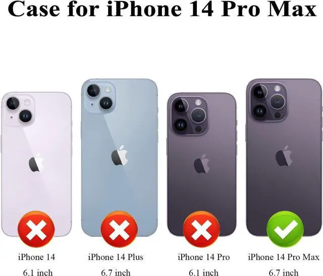 Alt view image 3 of 7 - MMHUO for iPhone 14 Pro Max Case with Card Holder,Flower Magnetic Buttons Protective Wallet Case for Women for iPhone 14 Pro Max,Purple