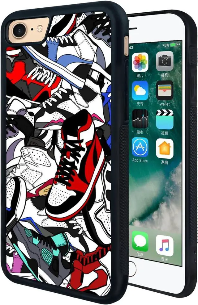 Alt view image 2 of 7 - Cool Shoe Phone Case for iPhone SE 2020 iPhone 8 iPhone 7 Case for Teen Boys Men Kids Boys - 4.7 Inch