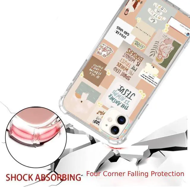 Alt view image 3 of 6 - Christian Quotes Collage Phone Case Compatible with iPhone 11, Christian God Case for Girl Women Men, Silicone Shockproof TPU Bumper Protective Cover Case for iPhone 11