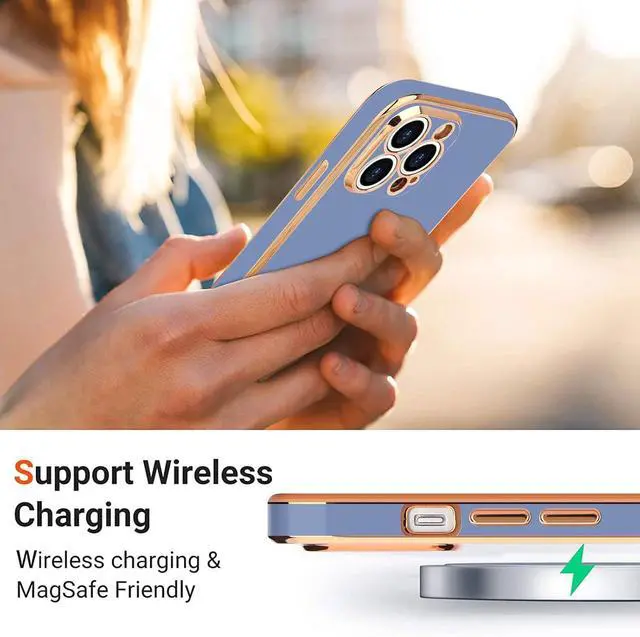 Alt view image 5 of 6 - Teageo Compatible with iPhone 14 Pro Max Case for Girl Women Cute Love-Heart Luxury Bling Soft Cover Raised Camera Protection Bumper Silicone Shockproof Phone Case for iPhone 14 Pro Max, Cool Grey