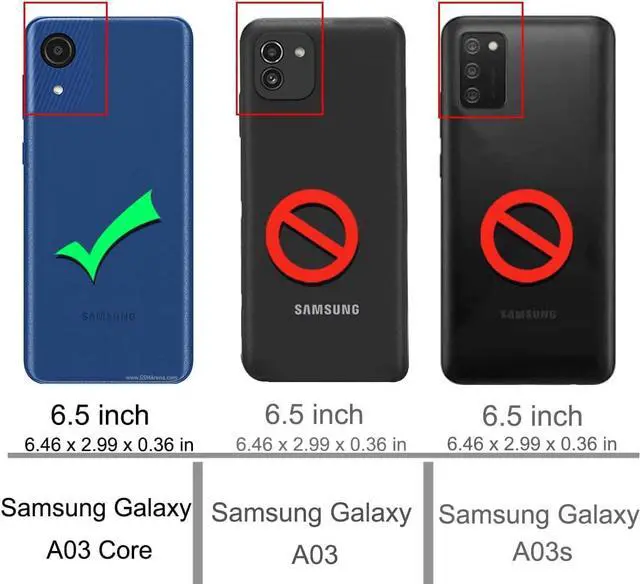 Alt view image 2 of 7 - Osophter for Galaxy A03 Core Case,Samsung A03 Core Case with 2pcs Screen Protector Shock-Absorption Flexible TPU Rubber Protective Cell Phone Cover for Samsung Galaxy A03 Core(Black)