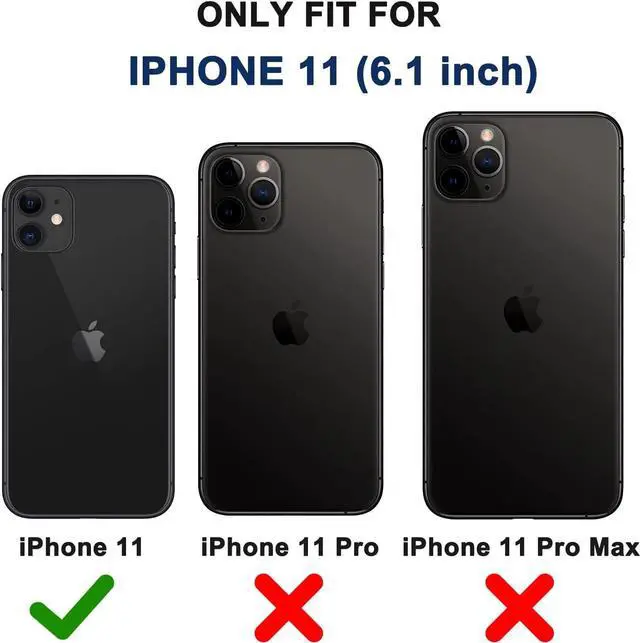 Alt view image 7 of 7 - for iPhone 11 Case with Belt Clip Holster, 2 x Screen Protector, [Military Grade] Heavy Duty Full Body Shockproof Dust-Proof Drop Proof Rugged Protective Cover for Apple iPhone 11 Orange