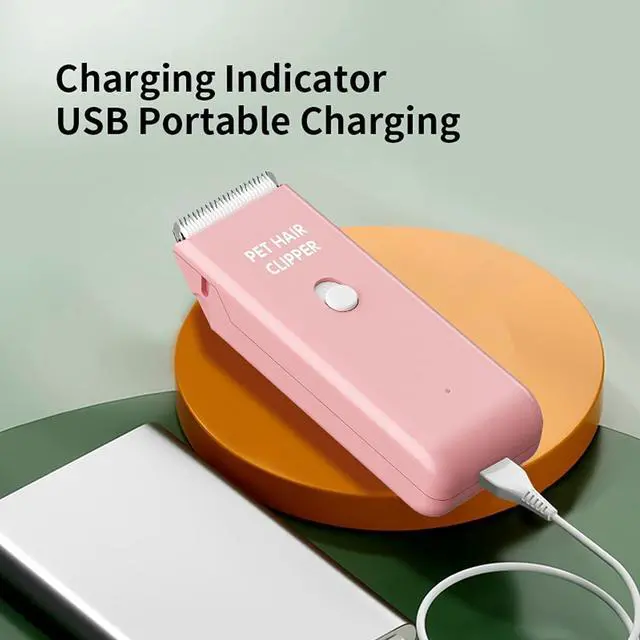 Alt view image 5 of 6 - Dog Cat Home Hair Waterproof Clipper Portable Electric USB Rechargeable Pet Grooming Tools Low Noise Shaver Cordless Trimmer for Small and Large Pets