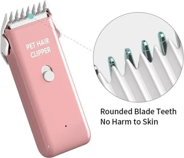 Alt view image 3 of 5 - Dog Clippers,Quiet Washable USB Rechargeable Cordless Dog Grooming Kit,Electric Pets Hair Trimmers Shaver Shears for Dogs and Cats Pink