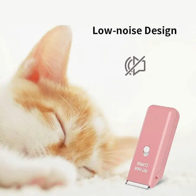 Alt view image 4 of 5 - Dog Clippers,Quiet Washable USB Rechargeable Cordless Dog Grooming Kit,Electric Pets Hair Trimmers Shaver Shears for Dogs and Cats Pink