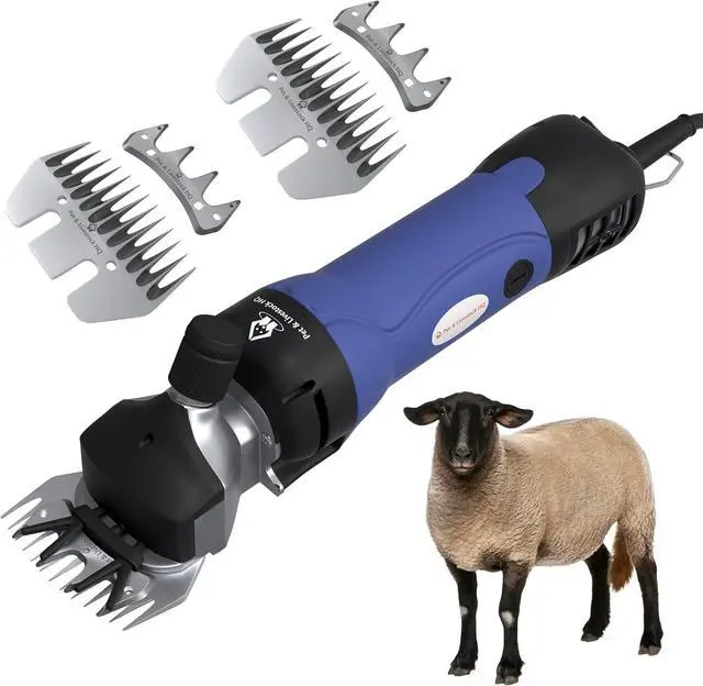 Main image of Sheep Shears Electric Clippers 2500RPM, 6-Speed Control - Heavy Duty Livestock Grooming Kit for Sheep, Goats, Alpacas, Llamas - Case, Low Vibration, 18.3ft Cord (2 Blades Included)