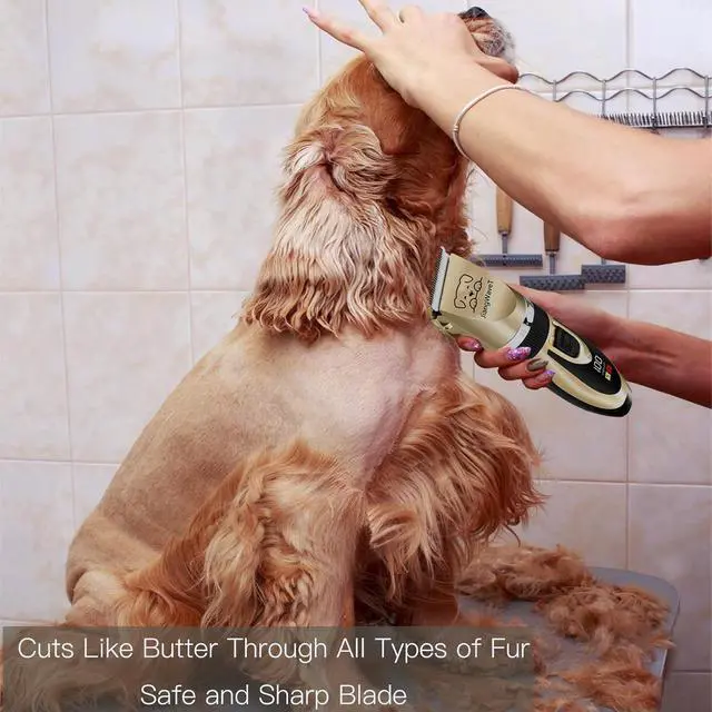 Alt view image 2 of 7 - Dogs Hair Trimmer, Dogs Shaver Clippers Grooming Kit - Low Noise Cordless Rechargeable Dog & Cat Horses Clippers, Heavy Duty, Quie