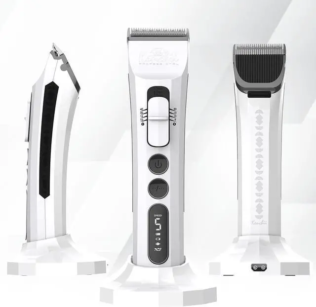 Main image of Kenchii Flash Dog Clippers for Grooming 4-in-1 Digital Cordless Cat & Dog Grooming Clipper for Pet Care, Precision Pet Grooming Trim, Shape, and Style Effortlessly, White