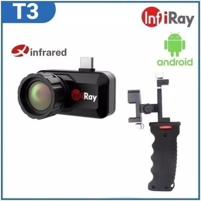 Main image of InfiRay T3 Infrared Thermal Imager Outdoor Hunting Detectora Night Android (T3+holder)
