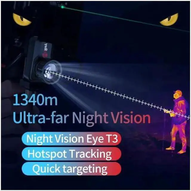 Alt view image 3 of 7 - InfiRay Infrared Thermal Imaging Camera T3 Outdoor Hunting Night Vision 1340m (T3+holder)