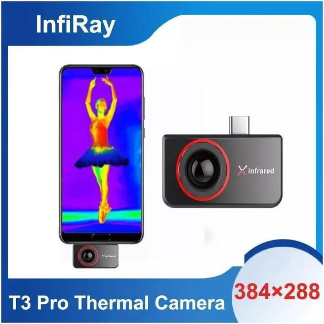 Alt view image 2 of 7 - InfiRay Xinfrared T3 Pro Infrared Thermal Camera Thermal 25Hz Imager For Phone Android Type C