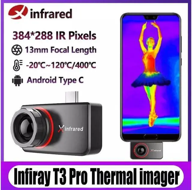Main image of InfiRay Infrared Thermal Imaging Camera T3 PRO Thermal Imager For Android Phone