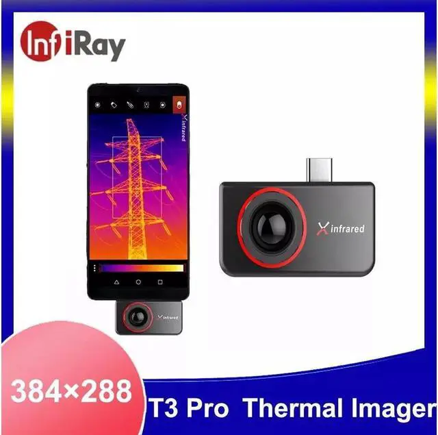 Alt view image 2 of 7 - InfiRay Xinfrared T3 Pro Thermal Infrared Camera Thermal Imager For Phone Android Type C