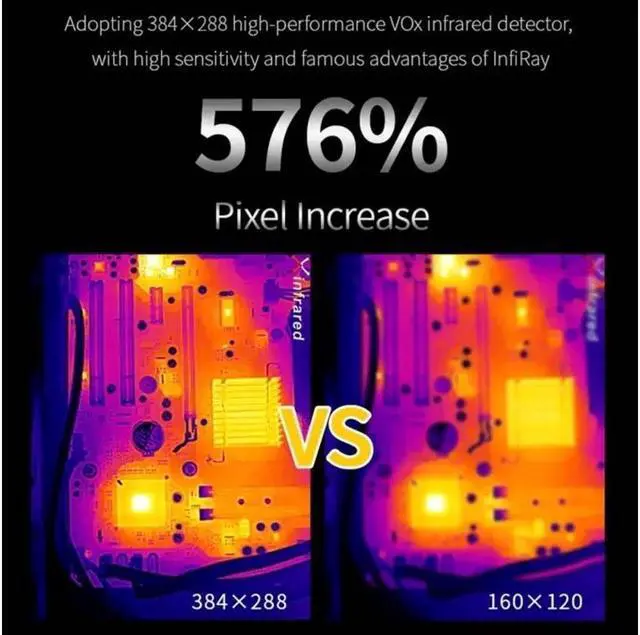 Alt view image 3 of 7 - InfiRay Xinfrared T3 Pro Thermal Imaging Camera Night Vision Hunting Portable For Phone Android Type C