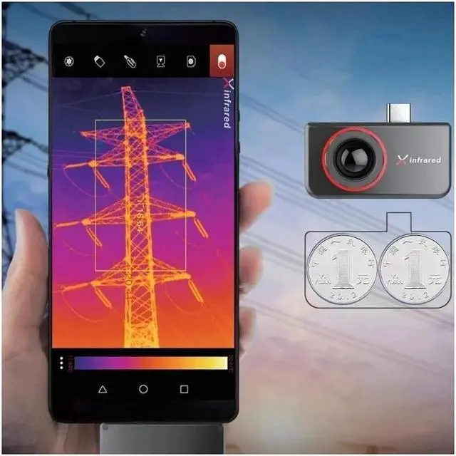 Alt view image 7 of 7 - InfiRay Xinfrared T3 Pro Thermal Imaging Camera Night Vision Hunting Portable For Phone Android Type C