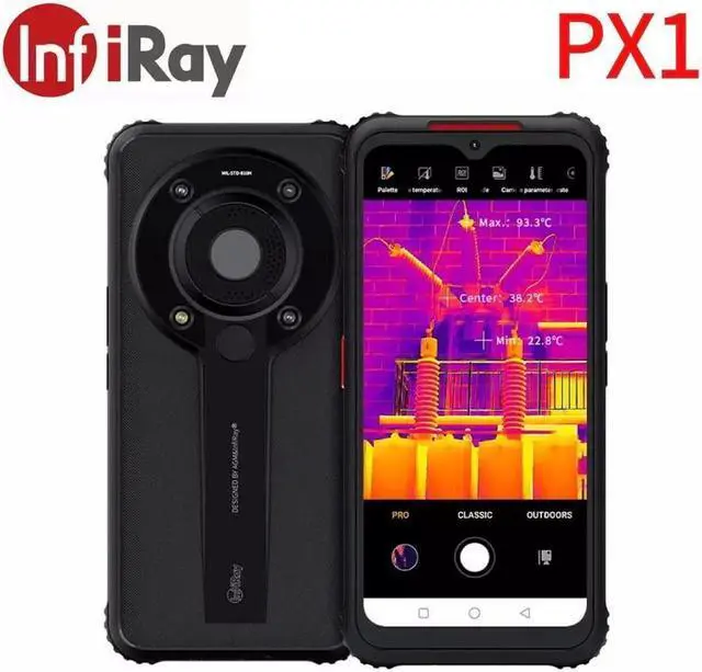 INFIRAY PX1 Thermal Imaging Camera Rugged Phone 5G 256GB Night