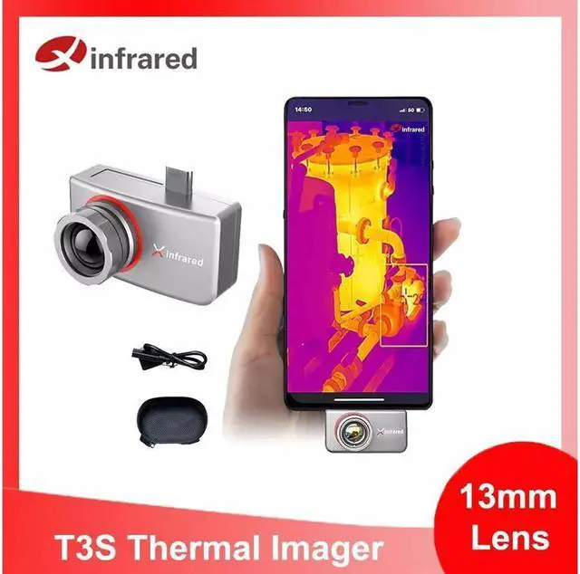Alt view image 2 of 7 - InfiRay T3S Type-C Phone Infrared Thermal Imager Detector Night vision Camera