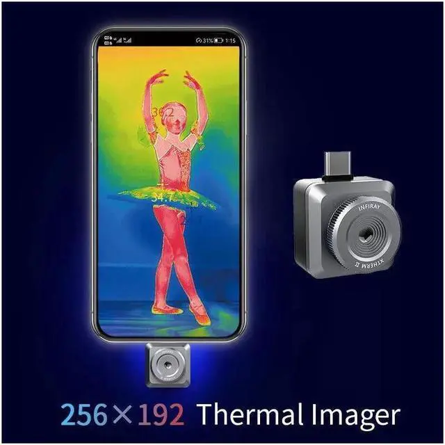 Alt view image 3 of 7 - InfiRay Thermal Imager T2L PCB Circuit Fault Testing Tool Mobile Thermal Camera