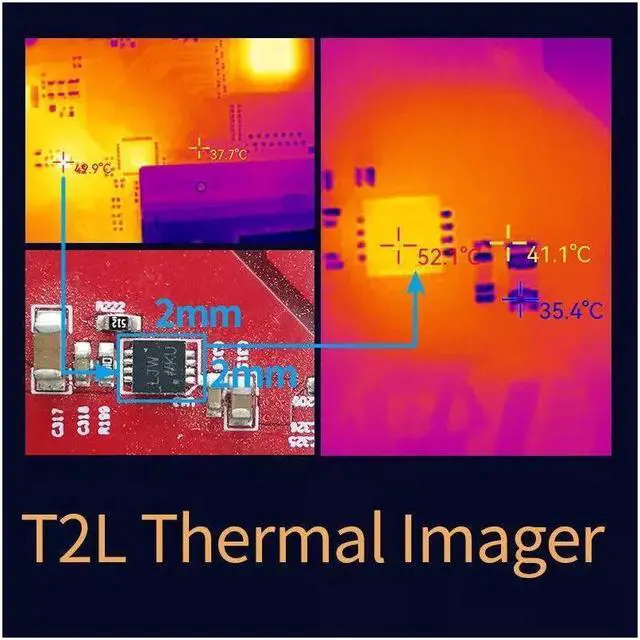 Alt view image 4 of 7 - InfiRay Thermal Imager T2L PCB Circuit Fault Testing Tool Mobile Thermal Camera