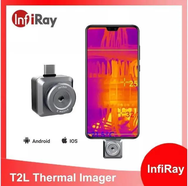 Alt view image 2 of 7 - InfiRay Thermal Imager T2L PCB Circuit Fault Testing Tool Mobile Thermal Camera