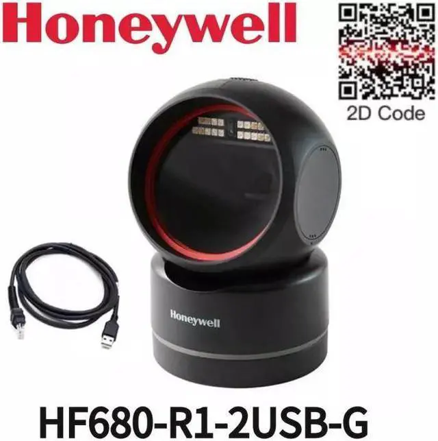 Main image of NEW Honeywell HF680 HF680-R1-2USB-G 2D Imager Hand-free Fixed USB Barcode Scanner with Cable
