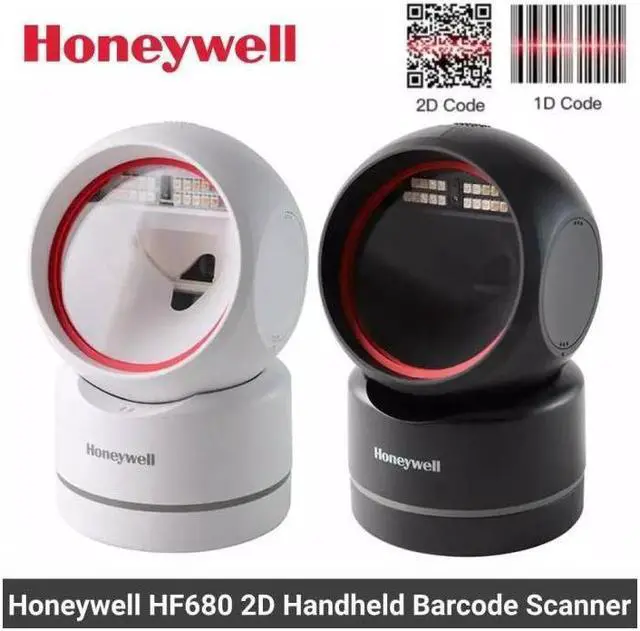 Main image of Honeywell HF680 Fixed bar code reader 2D LED Black - HF680-1-2USB - Hand-free