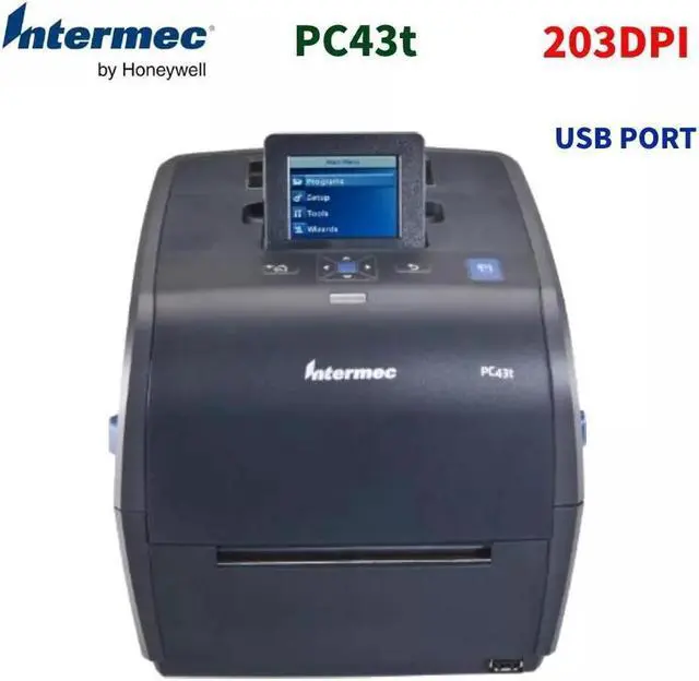Main image of Intermec PC43T 300DPI  USB Thermal Transfer Barcode Label Printer with LCD
