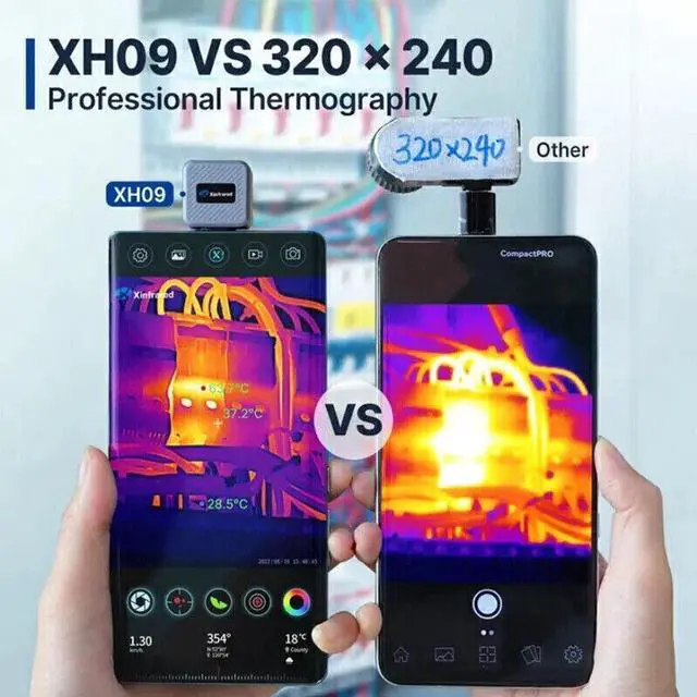 Alt view image 6 of 7 - InfiRay Xinfrared XH09 50Hz Thermal Imaging Camera Imager Scope for Hunting Inspection For Android  Type-C
