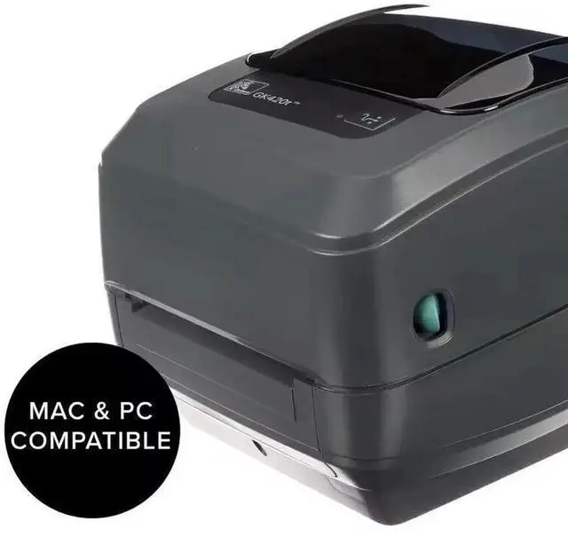 Alt view image 6 of 7 - Ze,br,a GK420t GK42-102210-000 Thermal Transfer+ Direct Thermal Label Printer Ethernet Port 203DPI