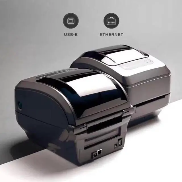 Alt view image 7 of 7 - Ze,br,a GK420t GK42-102210-000 Thermal Transfer+ Direct Thermal Label Printer Ethernet Port 203DPI