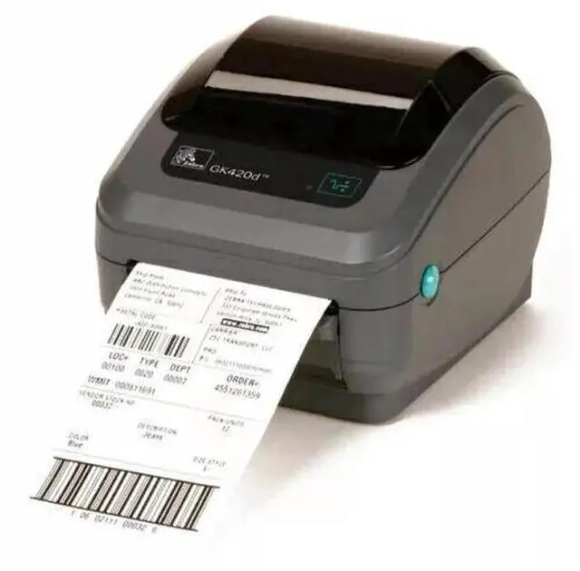 Alt view image 2 of 7 - Ze,br,a GX420d Direct Thermal Printer USB Serial and Parallel Port GX42-202510-000 203dpi