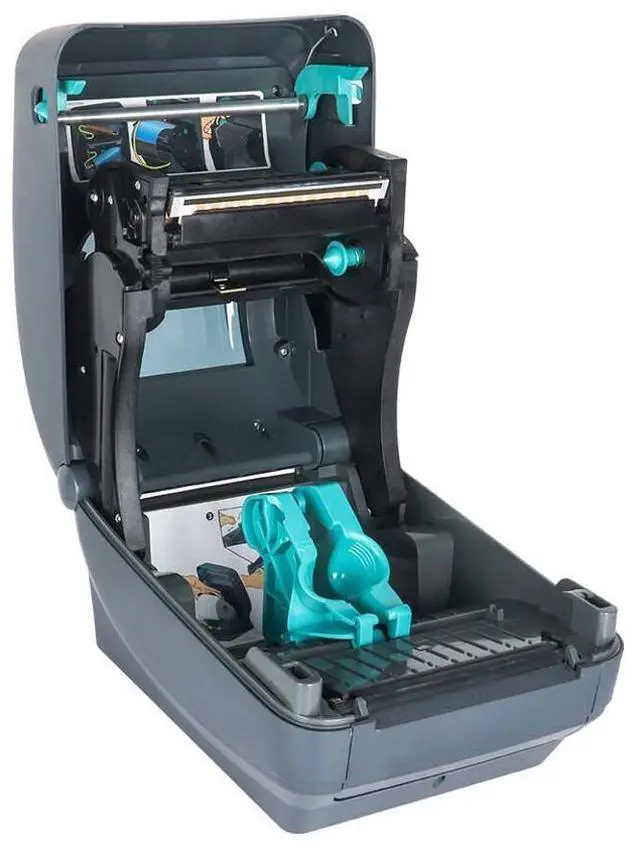 Alt view image 7 of 7 - Ze,b,ra GX420t Thermal Transfer Desktop Label Ethernet Network Printer GX42-102410-000 203dpi