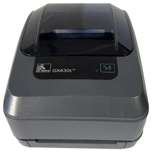 Alt view image 3 of 7 - Ze,b,ra GX430T Thermal Transfer Label Tag Printer 300 dpi USB Serial No AC Adapter GX43-102510-000 USB