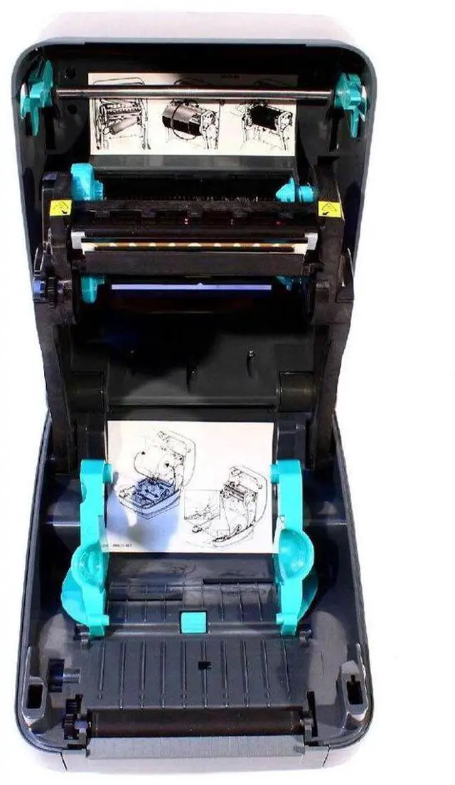 Alt view image 4 of 6 - Ze,b,ra GX430T Ethernet Thermal Transfer Label Printer 300 DPI PN:GX43-102410-000