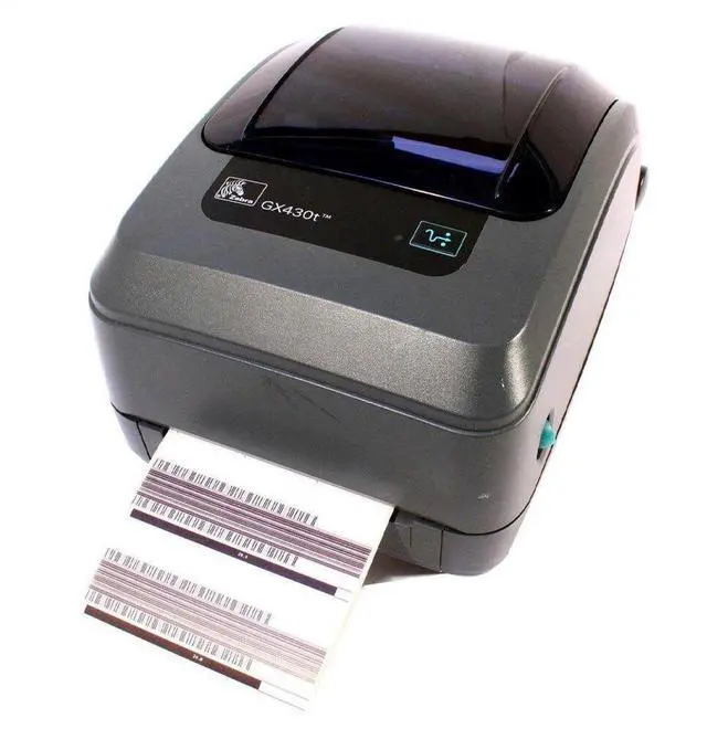 Alt view image 2 of 6 - Ze,b,ra GX430T Ethernet Thermal Transfer Label Printer 300 DPI PN:GX43-102410-000