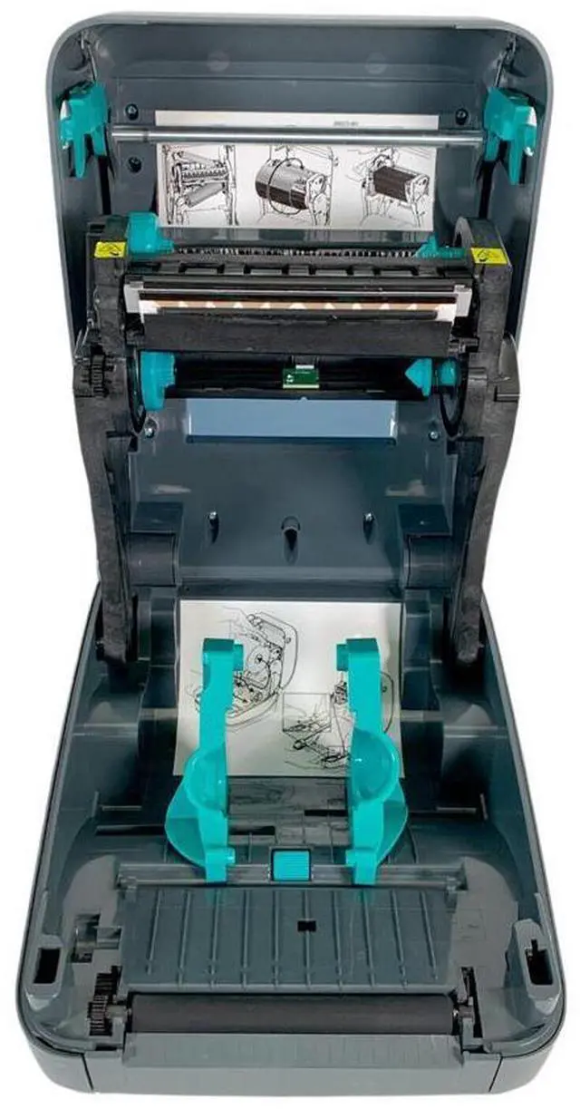 Alt view image 6 of 6 - Ze,b,ra GX430T Ethernet Thermal Transfer Label Printer 300 DPI PN:GX43-102410-000