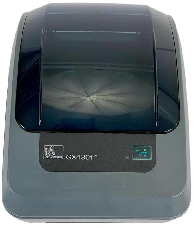 Alt view image 5 of 6 - Ze,b,ra GX430T Ethernet Thermal Transfer Label Printer 300 DPI PN:GX43-102410-000