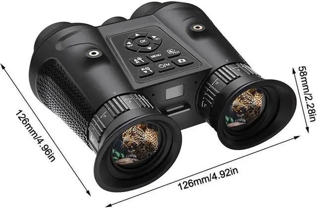 Alt view image 7 of 7 - VRNV300 3DVR 4K UHD Night Vision Telescope 6X Digital Zooming IR Light Binocular