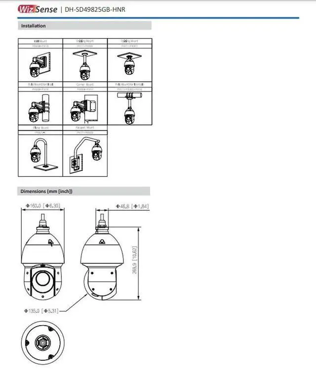 Alt view image 7 of 7 - US DA,HUA OEM SD49825GB-HNR 8MP 25x Starlight Auto Tracking PTZ IP Camera Outdoor